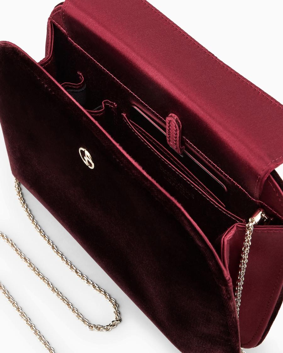The world of armani CLUTCH LA PRIMA IN VELLUTO E RASO Sconto