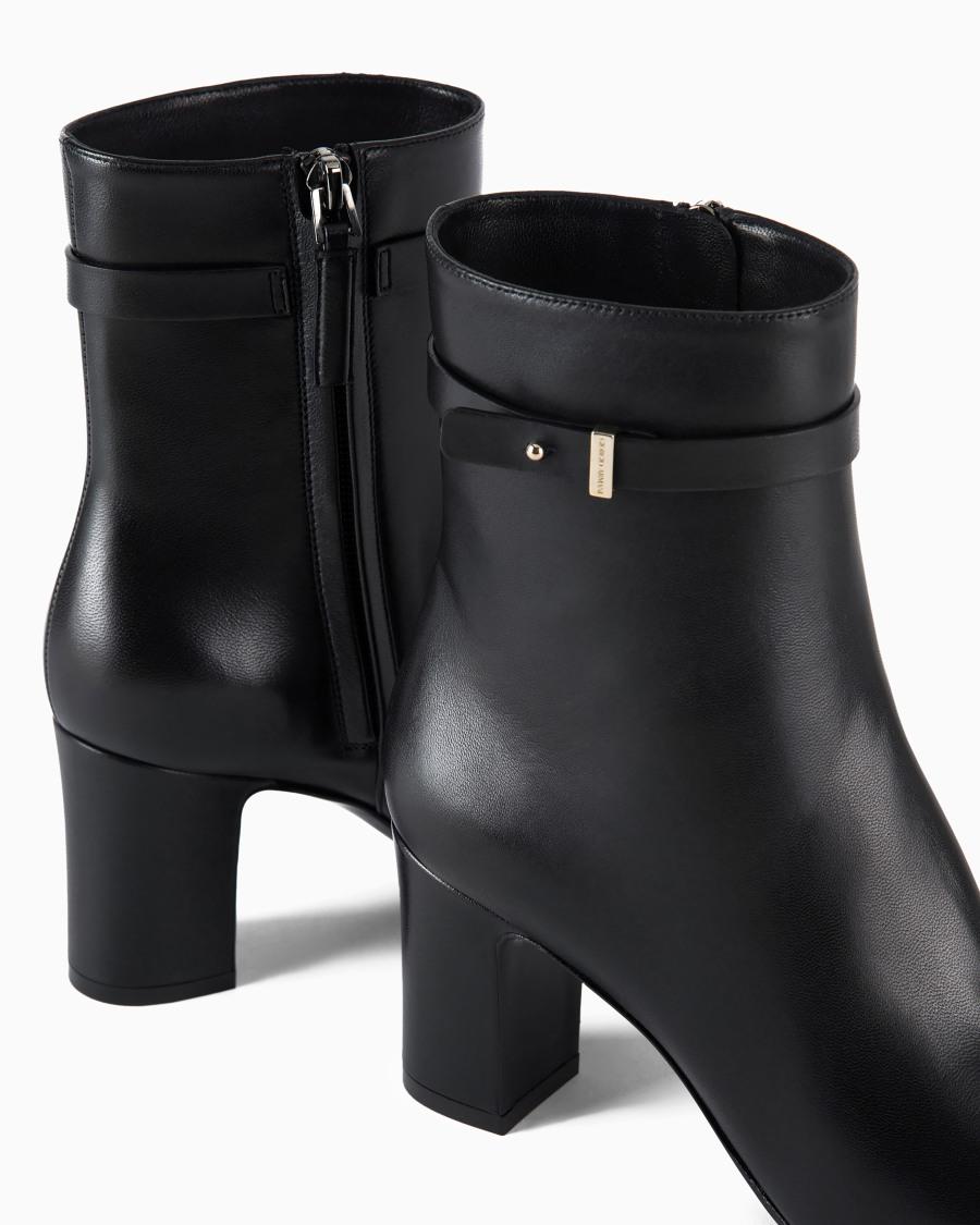 The world of armani STIVALETTI CON TACCO IN NAPPA Economico