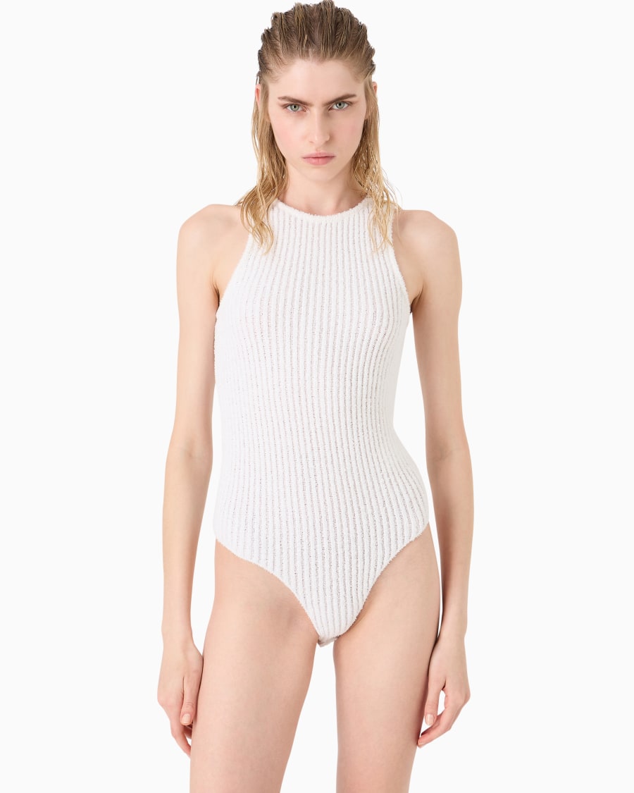The world of armani BODY IN MISTO COTONE E VISCOSA A COSTE Outlet