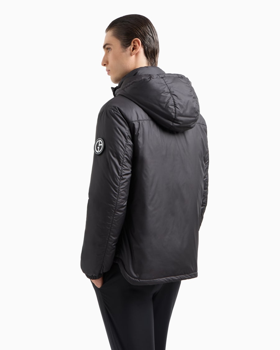 The world of armani BLOUSON CON CAPPUCCIO IMBOTTITO IN PIUMA D'OCA ASV Vendita Calda