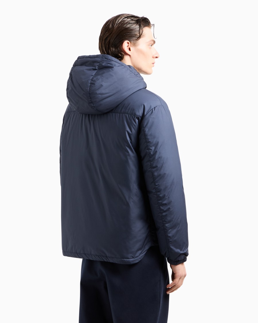 The world of armani BLOUSON CON CAPPUCCIO IMBOTTITO IN PIUMA D'OCA ASV Vendita Economica