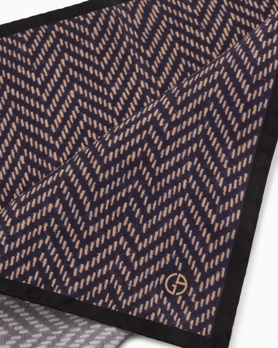The world of armani POCHETTE DA TASCHINO IN SETA STAMPATA ASV Acquista Ora