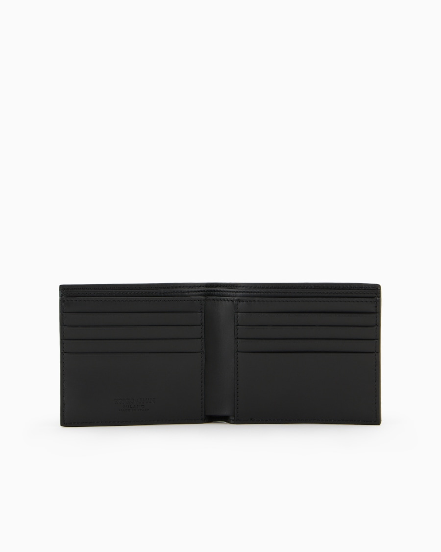 The world of armani PORTAFOGLI BIFOLD IN PELLE STAMPATA Fino Al -60%