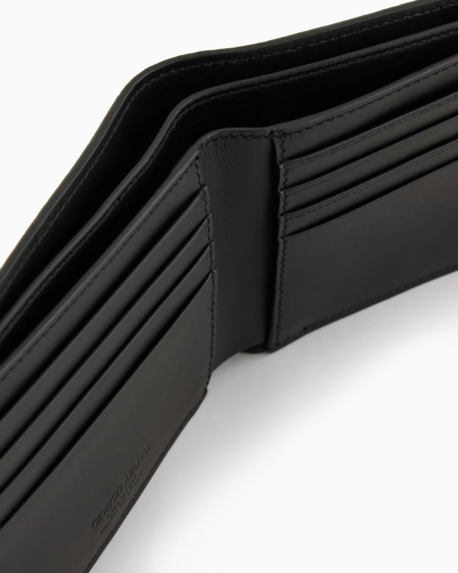 The world of armani PORTAFOGLI BIFOLD IN PELLE STAMPATA Fino Al -60%