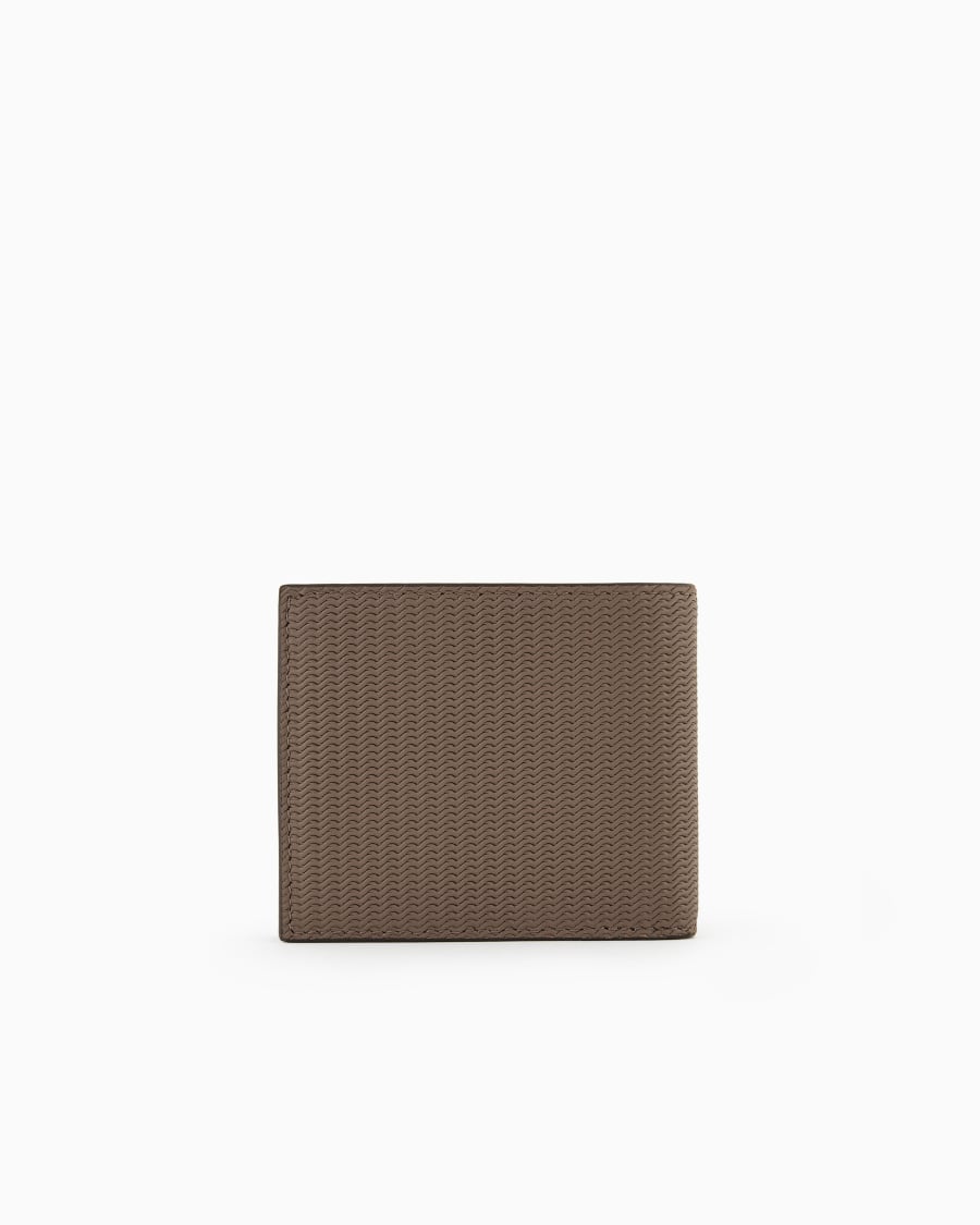 The world of armani PORTAFOGLI BIFOLD IN PELLE STAMPATA Novità