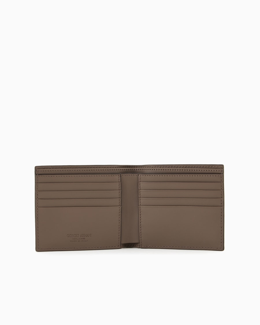 The world of armani PORTAFOGLI BIFOLD IN PELLE STAMPATA Novità
