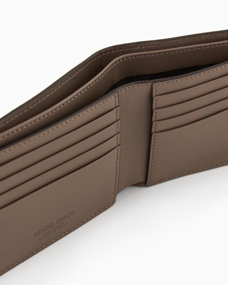 The world of armani PORTAFOGLI BIFOLD IN PELLE STAMPATA Novità