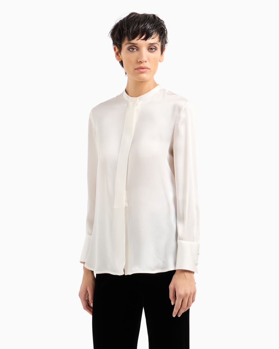 The world of armani CAMICIA IN CHARMEUSE DI SETA Offerta