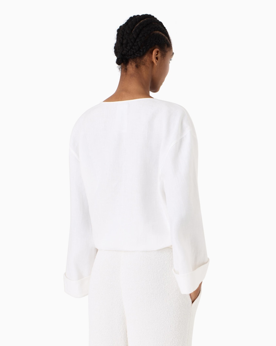 The world of armani CAMICIA DA ANNODARE IN CANAPA ASV Economico