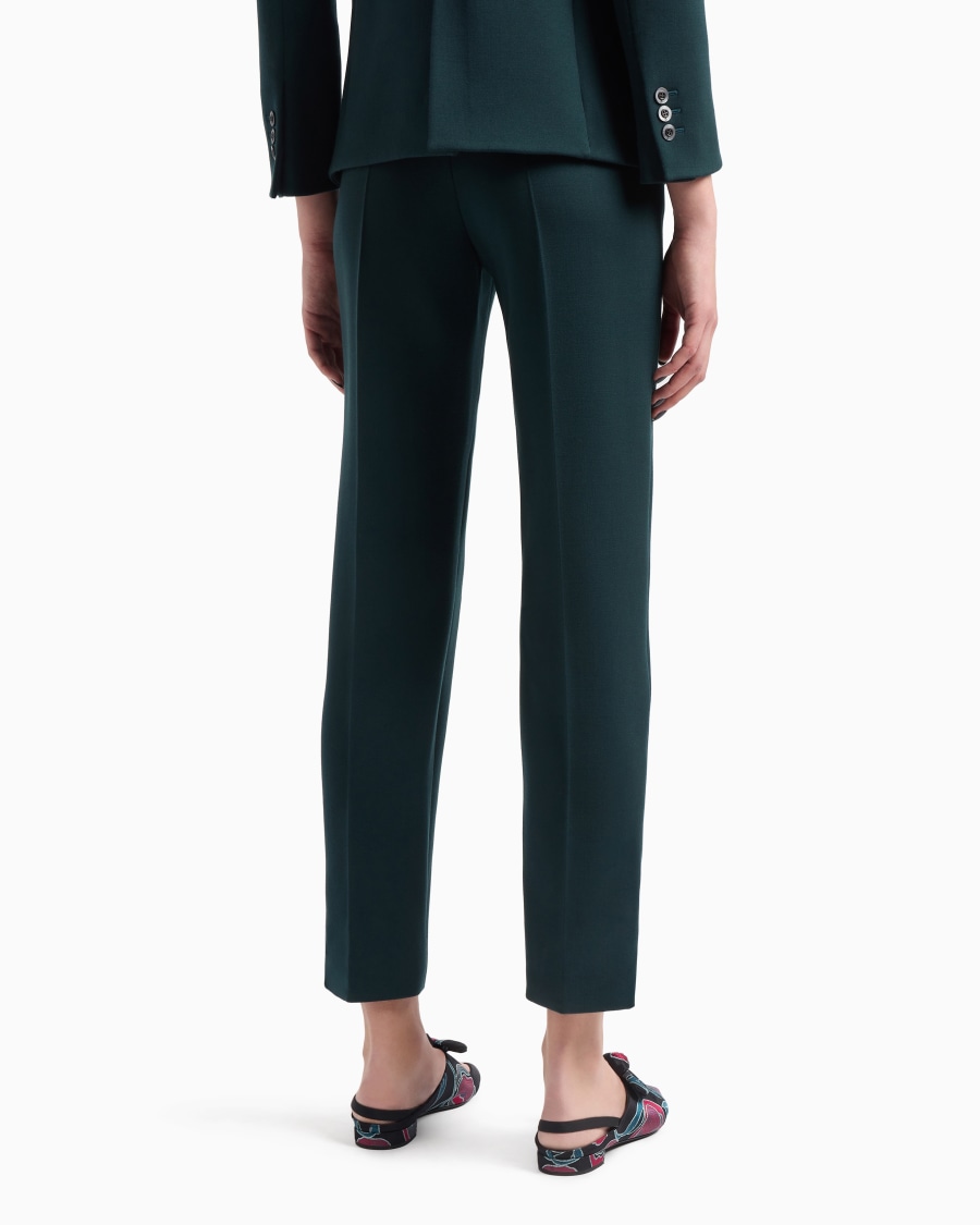 The world of armani PANTALONI DRITTI IN LANA VERGINE STRETCH Nuova