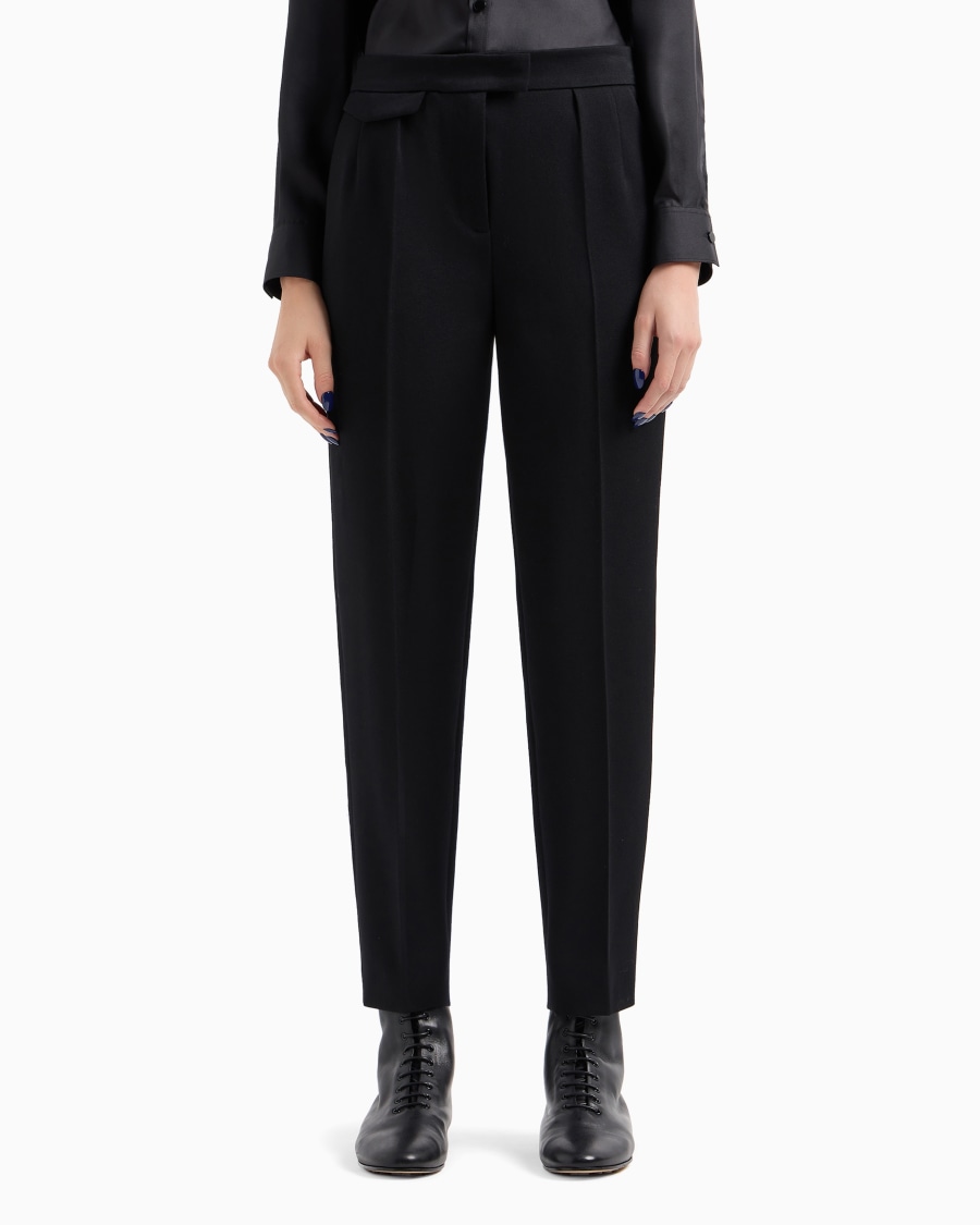 The world of armani PANTALONI DRITTI IN LANA VERGINE Soddisfazione Garantita