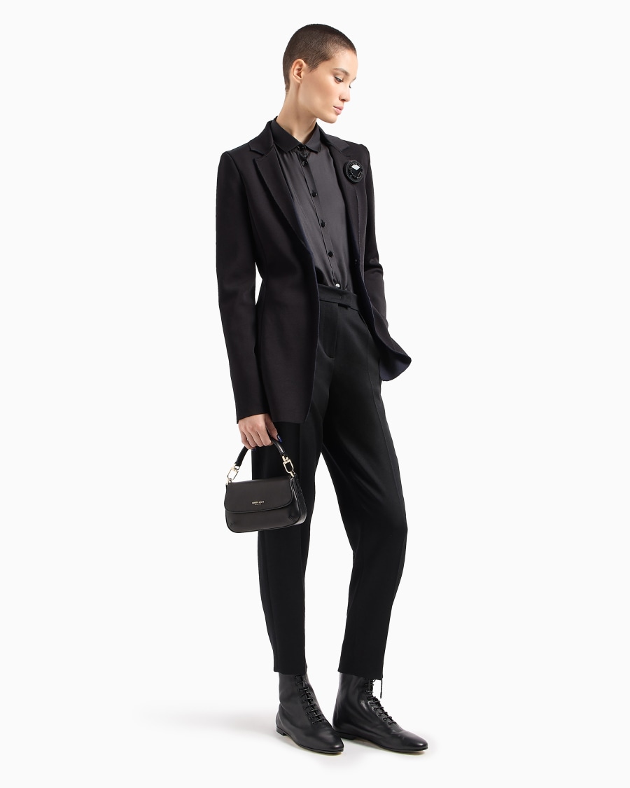 The world of armani PANTALONI DRITTI IN LANA VERGINE Soddisfazione Garantita