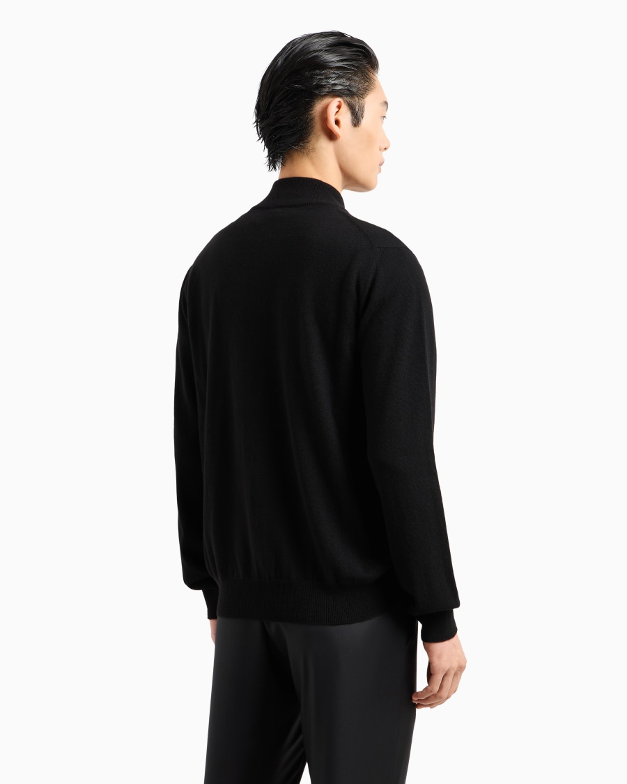 The world of armani CARDIGAN CON ZIP IN CASHMERE Prezzo Ridotto