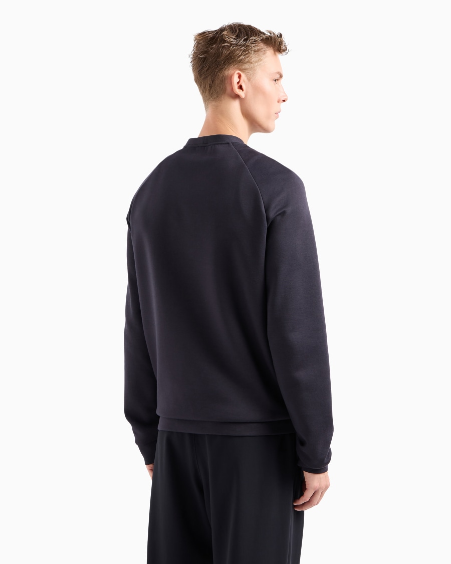 The world of armani FELPA BORGONUOVO 11 IN DOPPIO JERSEY DI COTONE Presa