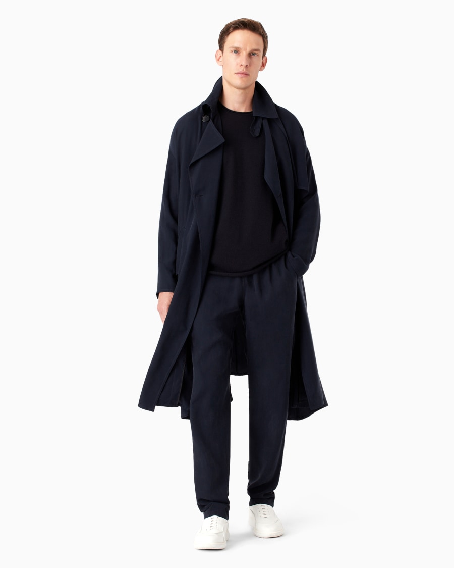 The world of armani TRENCH DOPPIOPETTO ICON IN CUPRO Hotsell