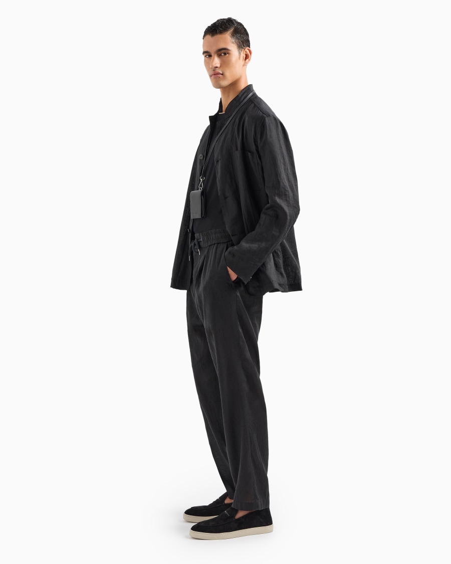 The world of armani GIACCA MONOPETTO IN TELA DI LINO Soddisfazione Garantita