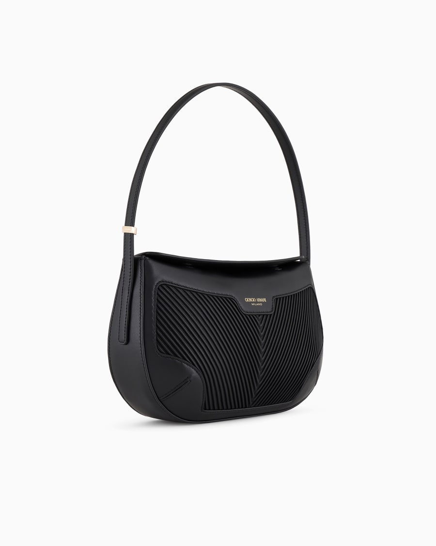 The world of armani BORSA A MANO LA PRIMA IN NAPPA PLISSÉ Promozione Limitata