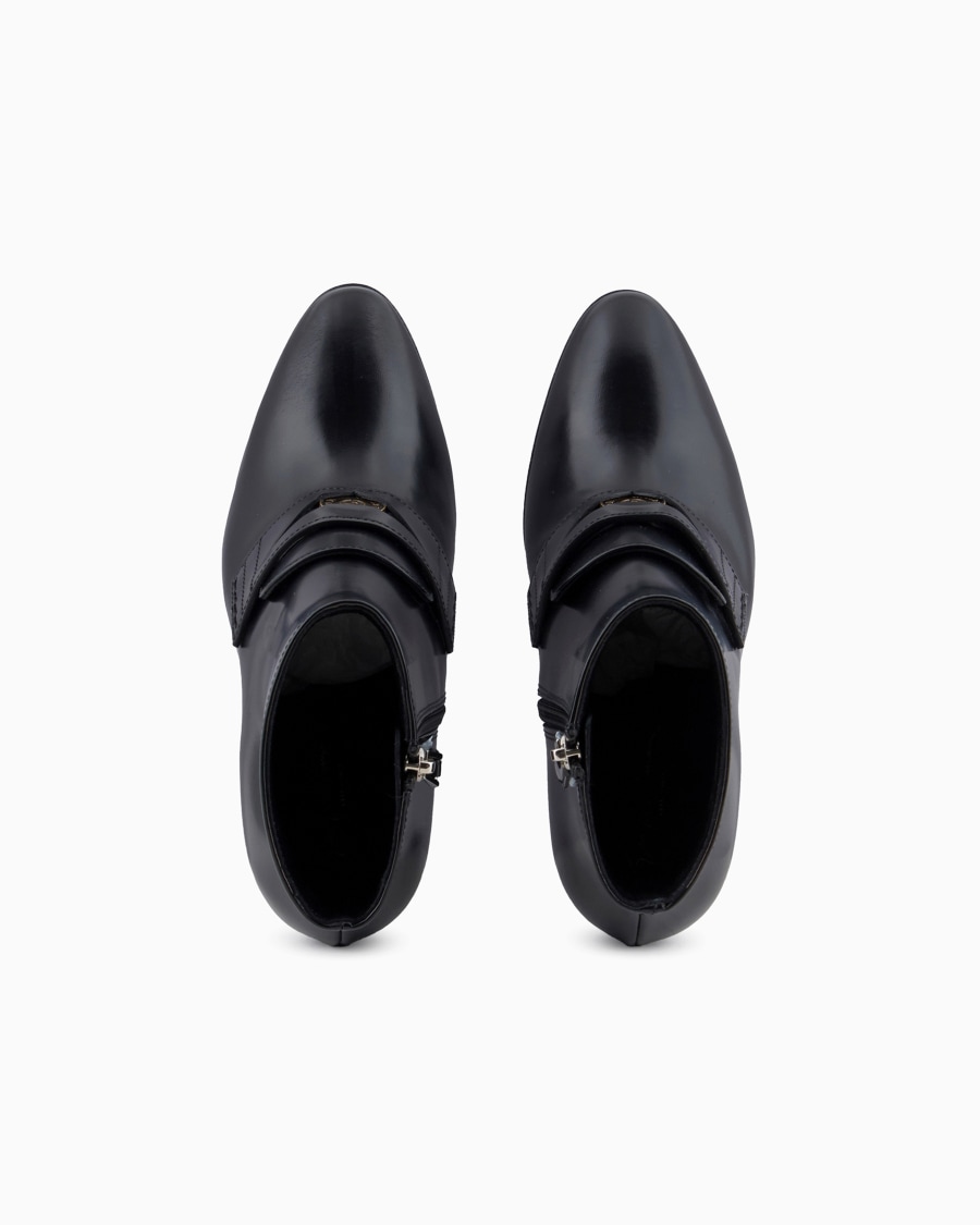 The world of armani STIVALETTI CON TACCO IN PELLE SPAZZOLATA Enormi risparmi