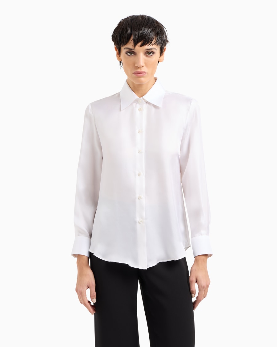 The world of armani CAMICIA IN SETA ORGANICA Presa
