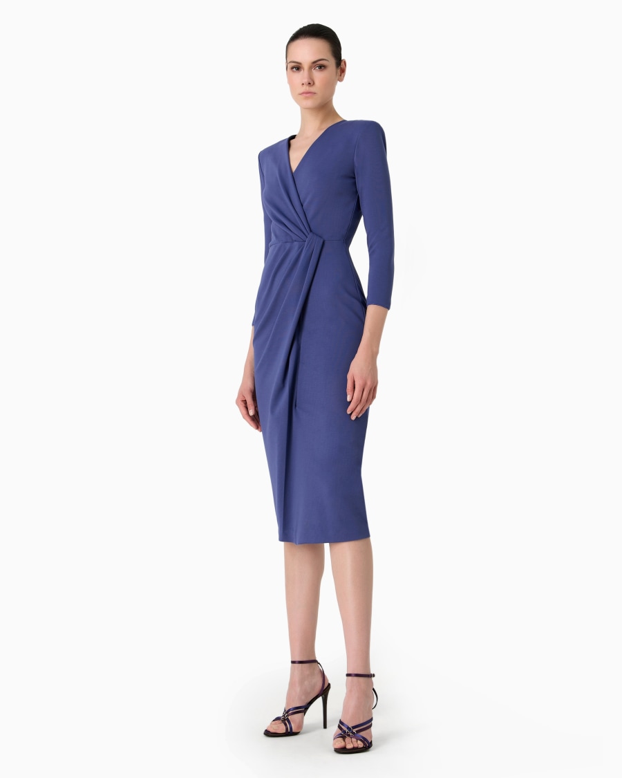 The world of armani ABITO LONGUETTE IN MISTO VISCOSA PUNTO MILANO Offerta