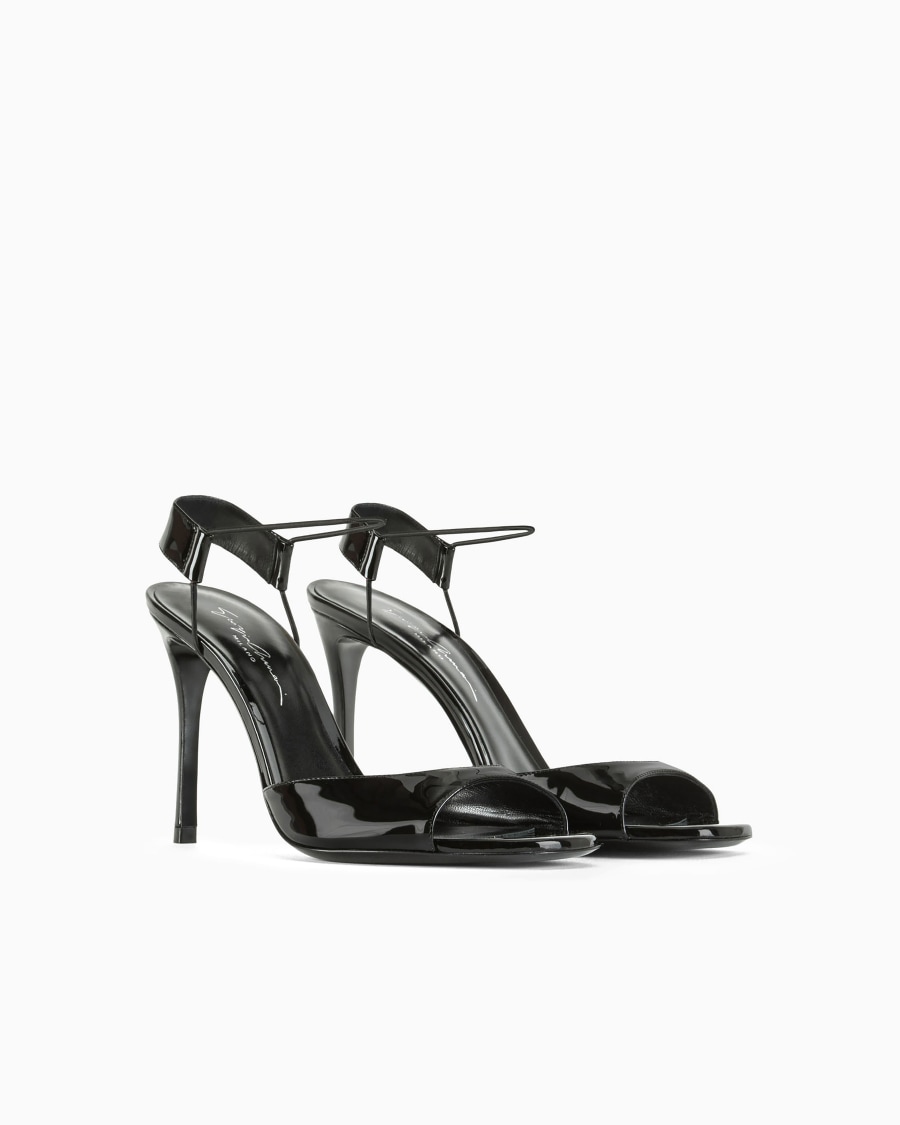 The world of armani SANDALI CON TACCO IN VERNICE Online