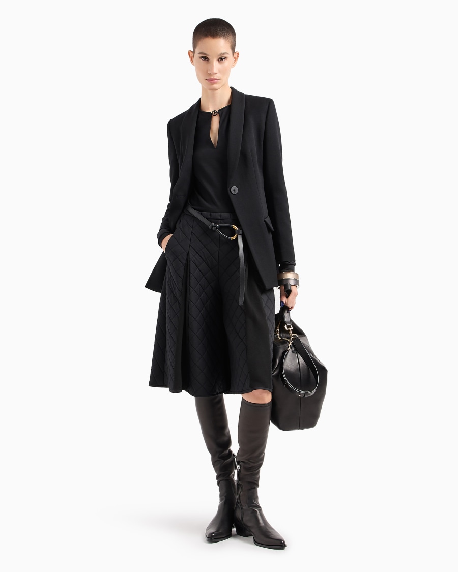 The world of armani MAGLIA A MANICHE LUNGHE IN JERSEY DI LANA Outlet