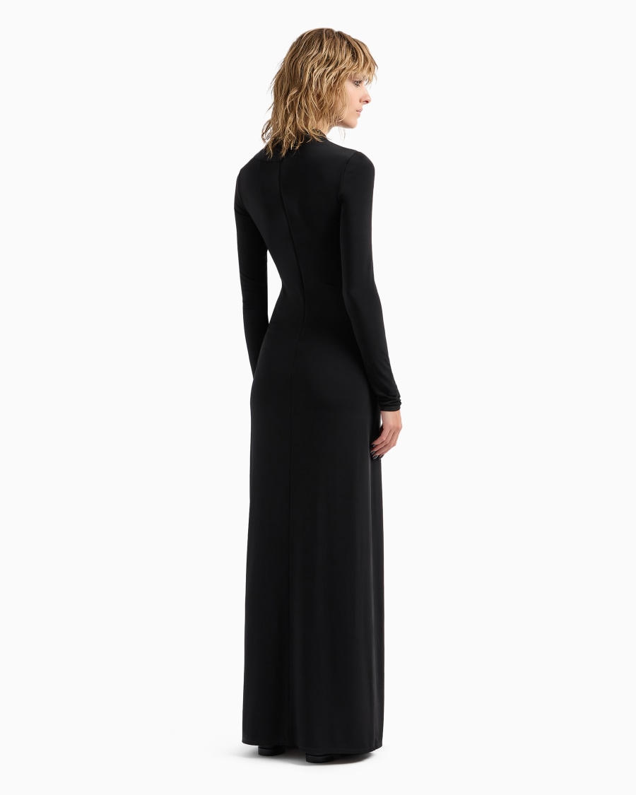 The world of armani ABITO LUNGO IN JERSEY DI VISCOSA STRETCH CON STRASS ASV Vendita Economica