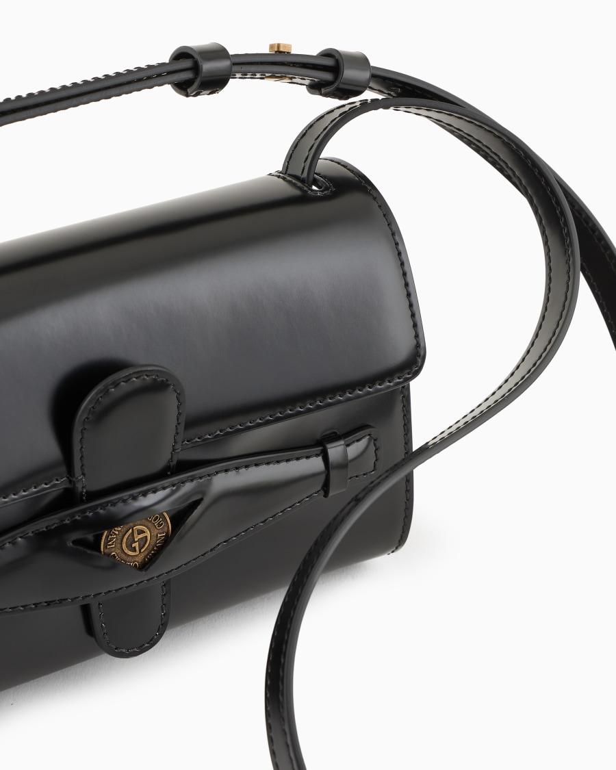 The world of armani DENIM COLLECTION CROSSBODY PICCOLA IN PELLE SPAZZOLATA Italia