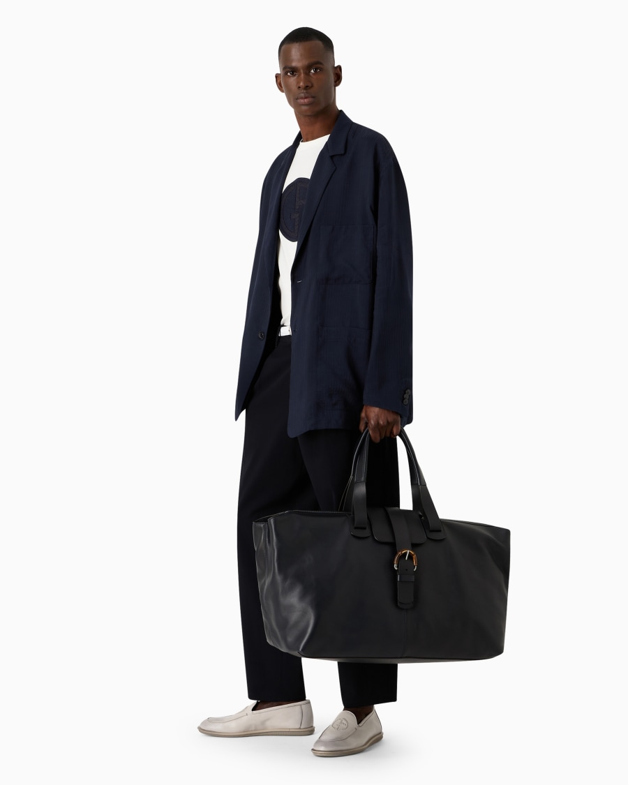 The world of armani PANTALONI A UNA PINCE IN LANA VERGINE Nuovo
