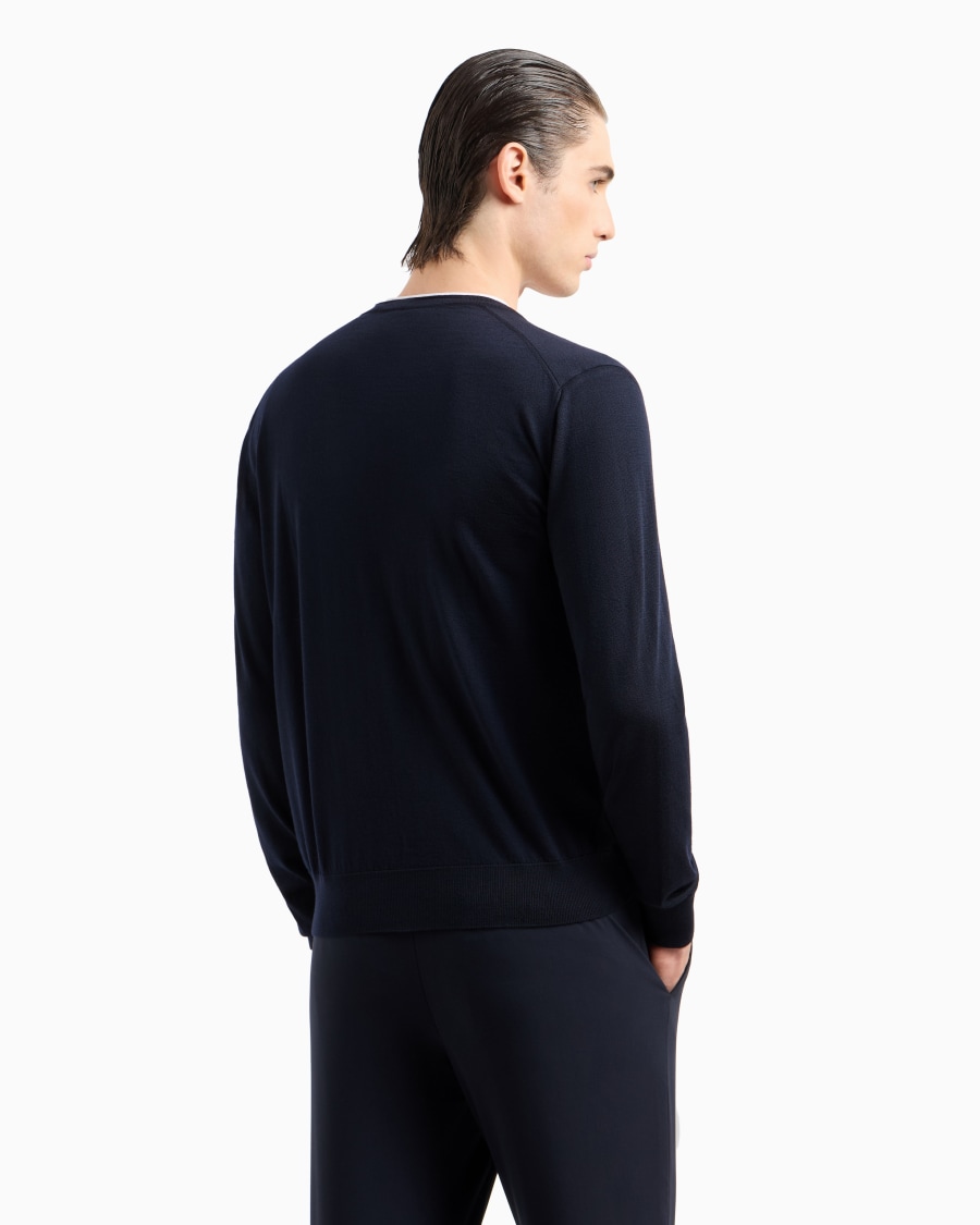The world of armani CARDIGAN CON BOTTONI IN LANA VERGINE Qualità