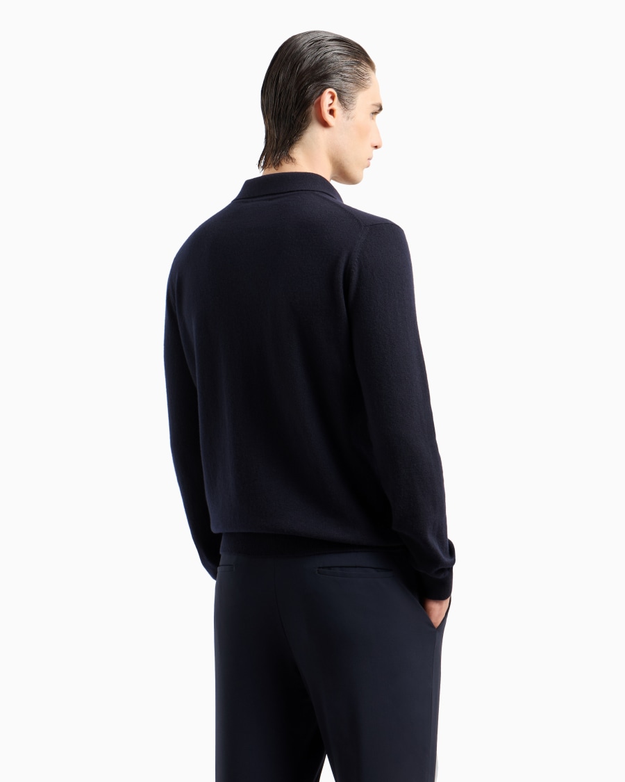 The world of armani POLO A MANICHE LUNGHE IN CASHMERE Qualità Garantita