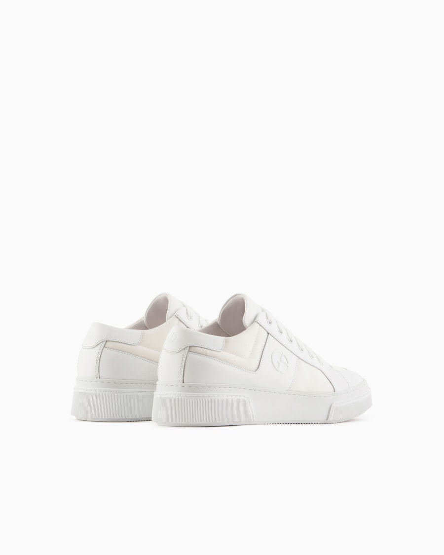 The world of armani SNEAKERS IN PELLE E TESSUTO Negozi Online