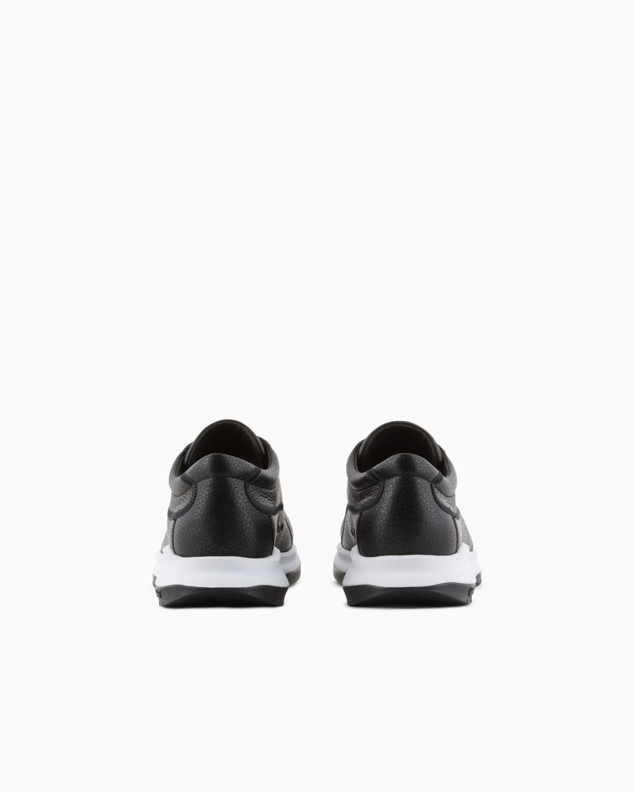 The world of armani SNEAKERS IN CERVO E PELLE Sottocosto