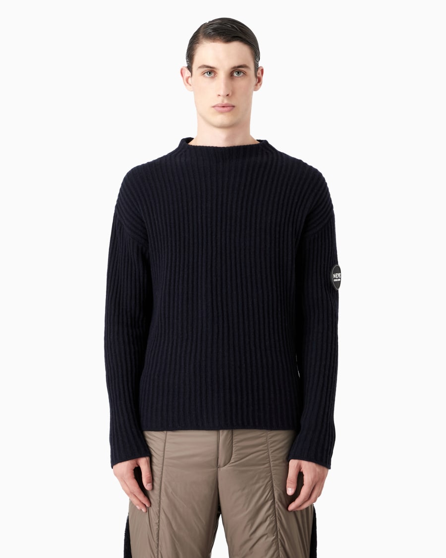 The world of armani GIORGIO ARMANI NEVE MAGLIA IN LANA E CASHMERE Economico