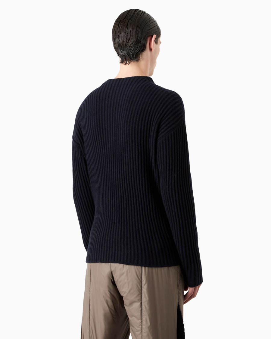 The world of armani GIORGIO ARMANI NEVE MAGLIA IN LANA E CASHMERE Economico