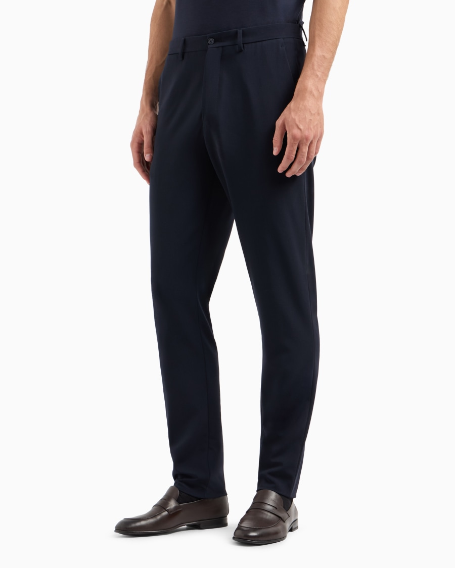 The world of armani PANTALONI IN TELA DI LANA BISTRETCH Hotsell