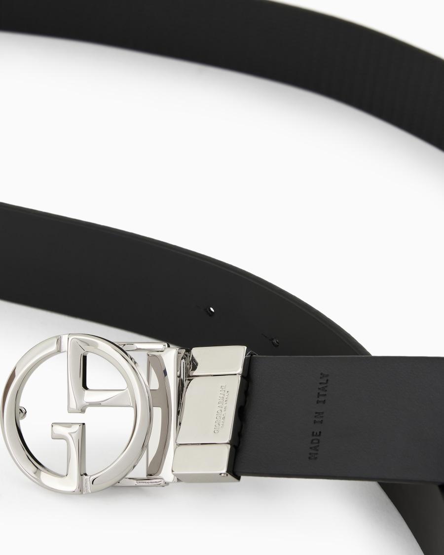 The world of armani CINTURA CON LOGO IN PELLE STAMPATA Vendita Calda