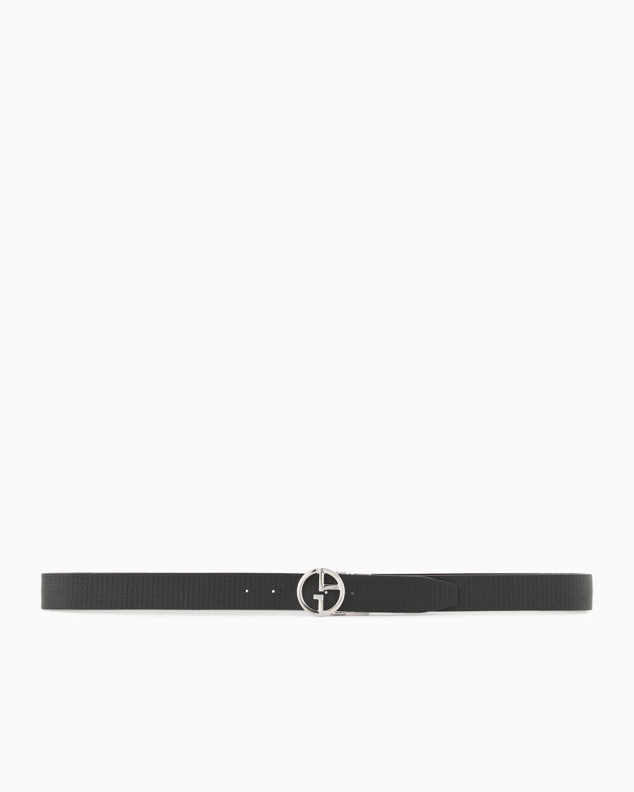 The world of armani CINTURA CON LOGO IN PELLE STAMPATA Vendita Calda