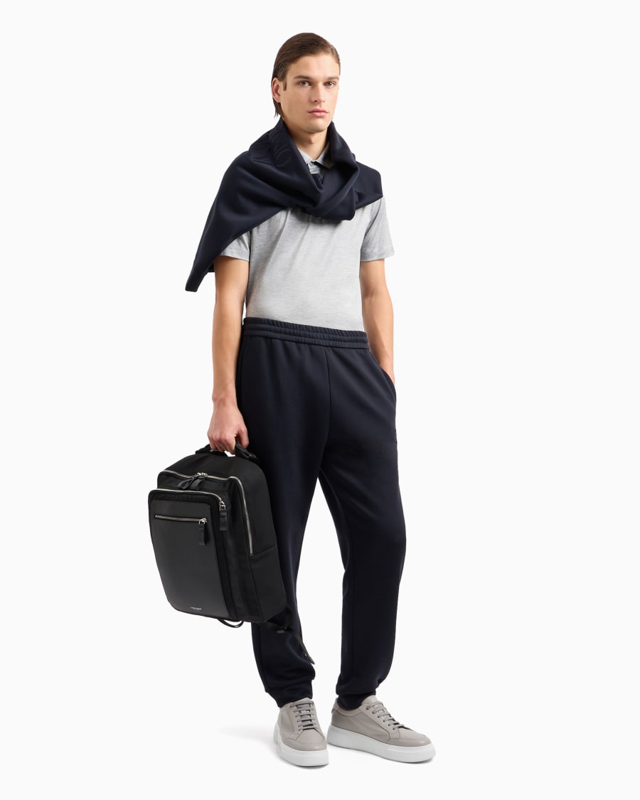 The world of armani POLO IN JERSEY DI SETA E COTONE MELANGE I Più Venduti
