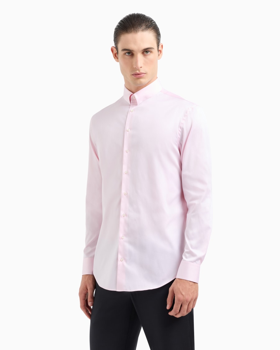 The world of armani CAMICIA IN TWILL DI COTONE Negozio