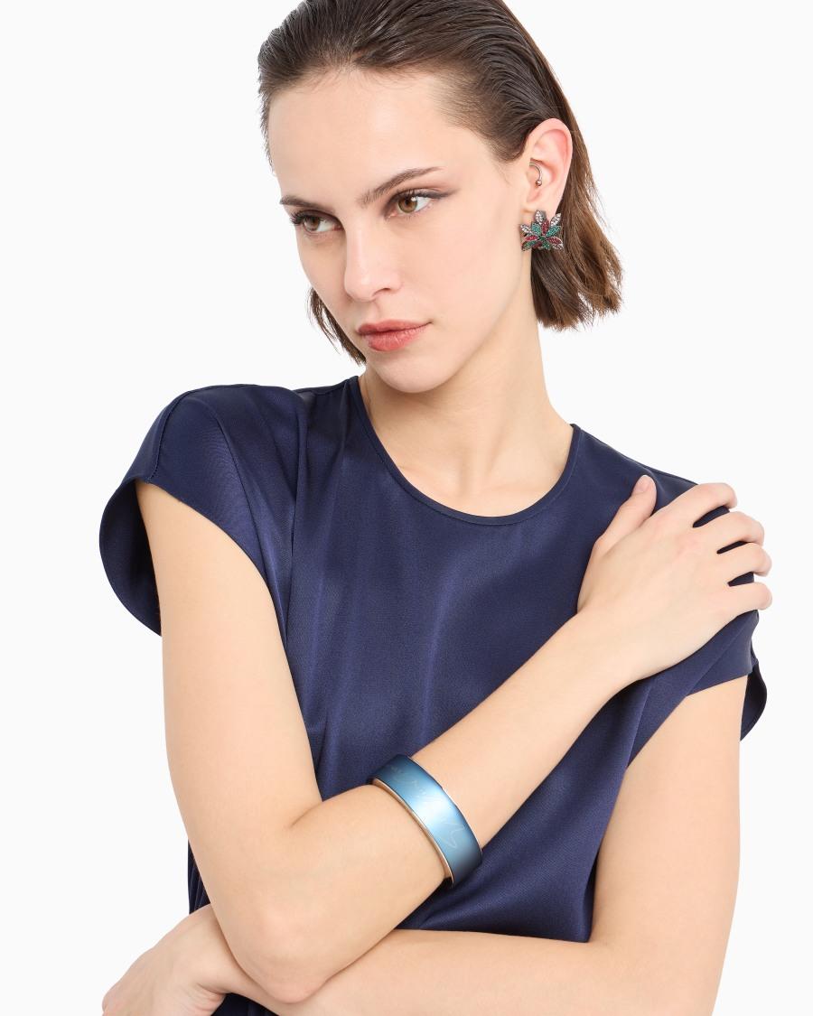 The world of armani BRACCIALE RIGIDO CON LOGO SIGNATURE Italia
