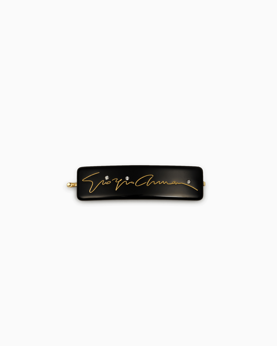 The world of armani FERMAGLIO CON LOGO SIGNATURE