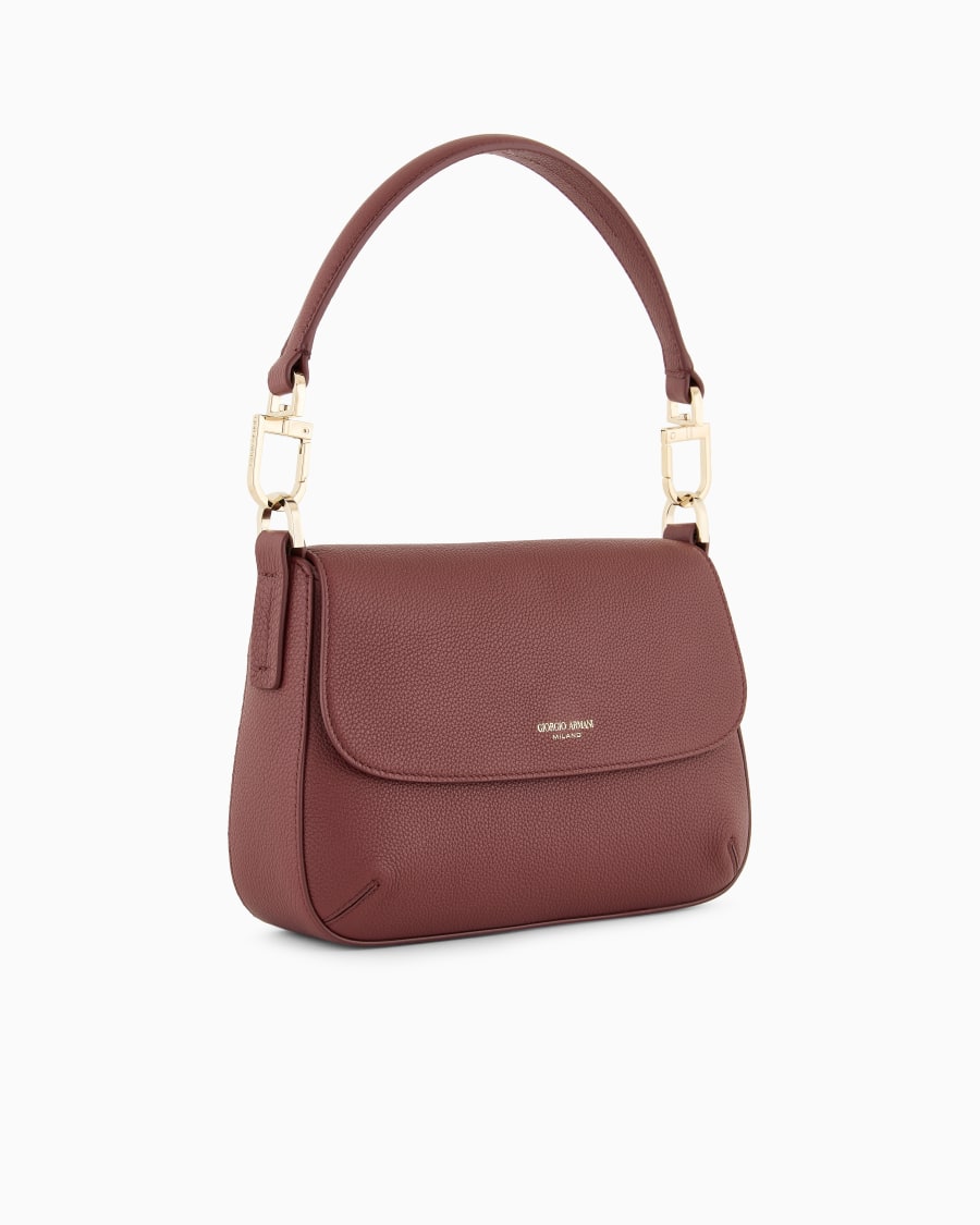 The world of armani BORSA A MANO PICCOLA LA PRIMA SOFT IN PELLE GRANATA ASV Promozione