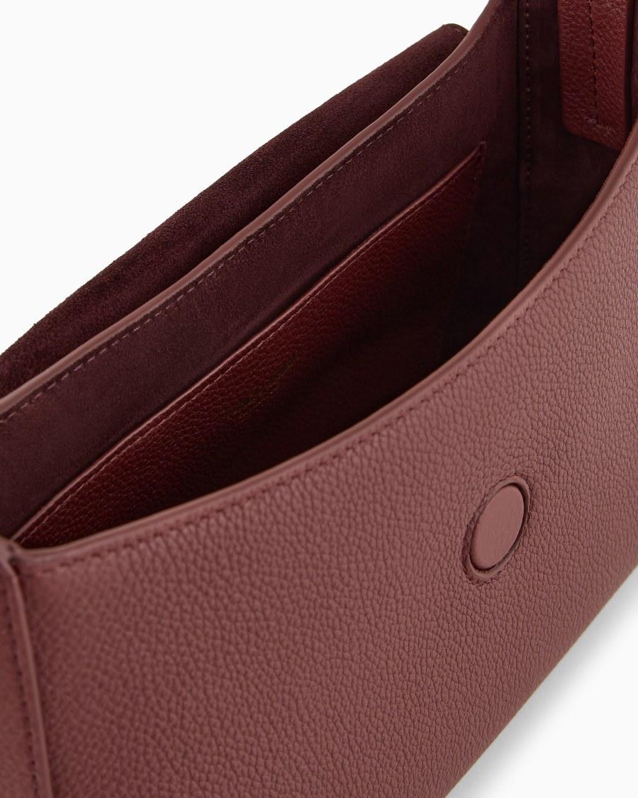 The world of armani BORSA A MANO PICCOLA LA PRIMA SOFT IN PELLE GRANATA ASV Promozione