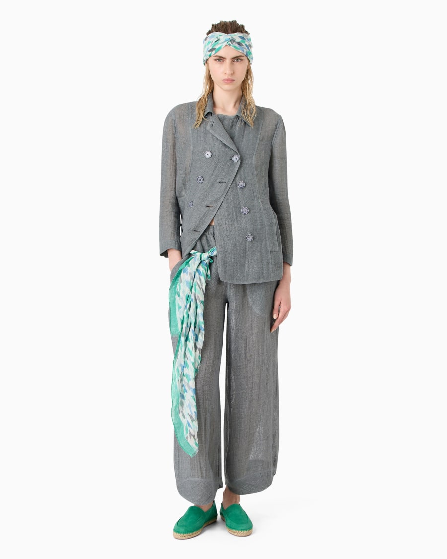 The world of armani GIACCA DOPPIOPETTO IN MISTO LINO Spedizione Gratuita