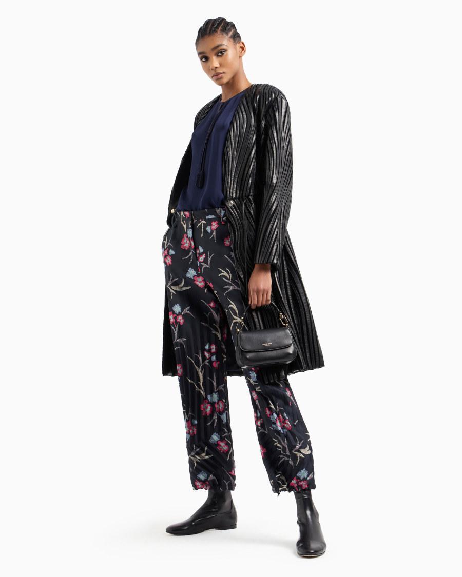 The world of armani BLUSA IN DOPPIA GEORGETTE DI SETA Consegna Veloce