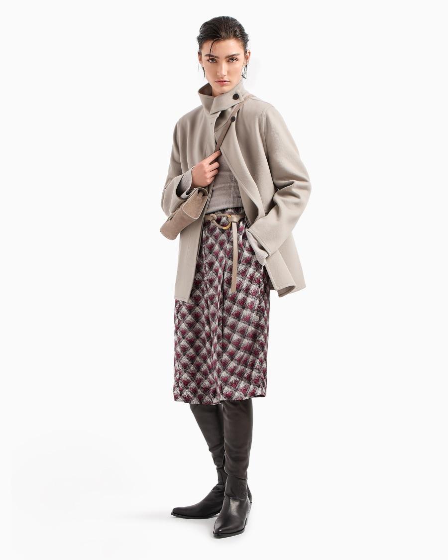 The world of armani MAGLIA IN LANA E VISCOSA A COSTE Promozione Limitata