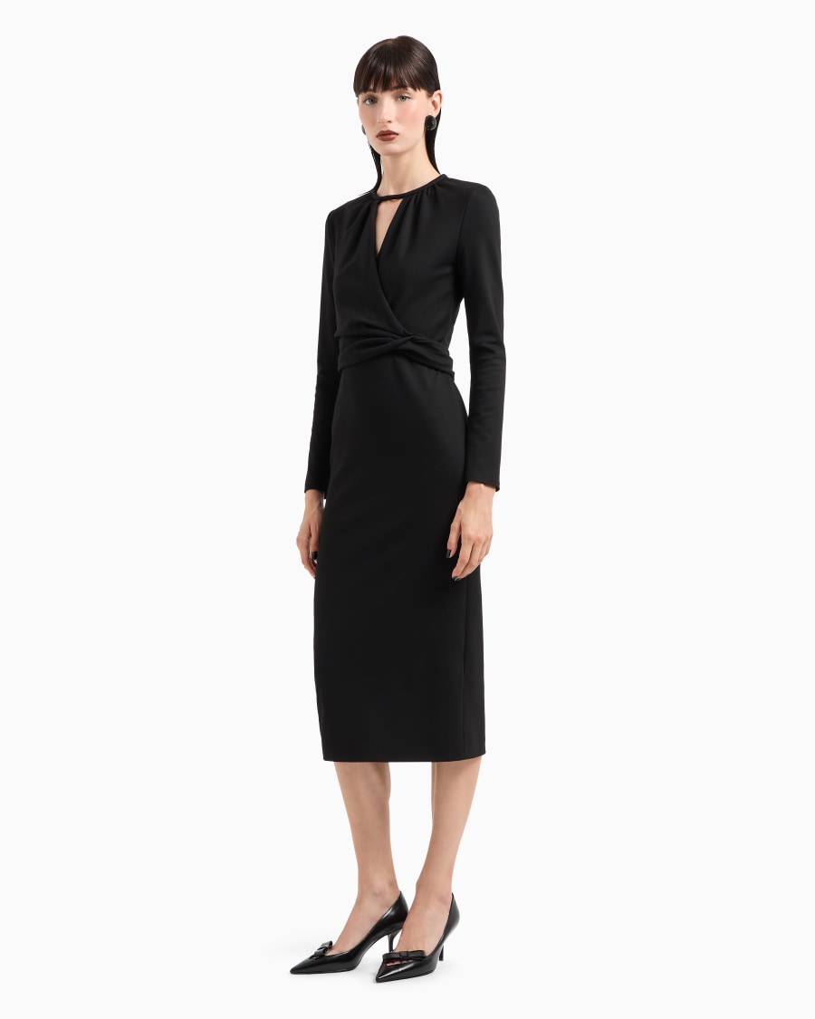 The world of armani VESTITO LONGUETTE IN MISTO VISCOSA ASV Fino Al -60%