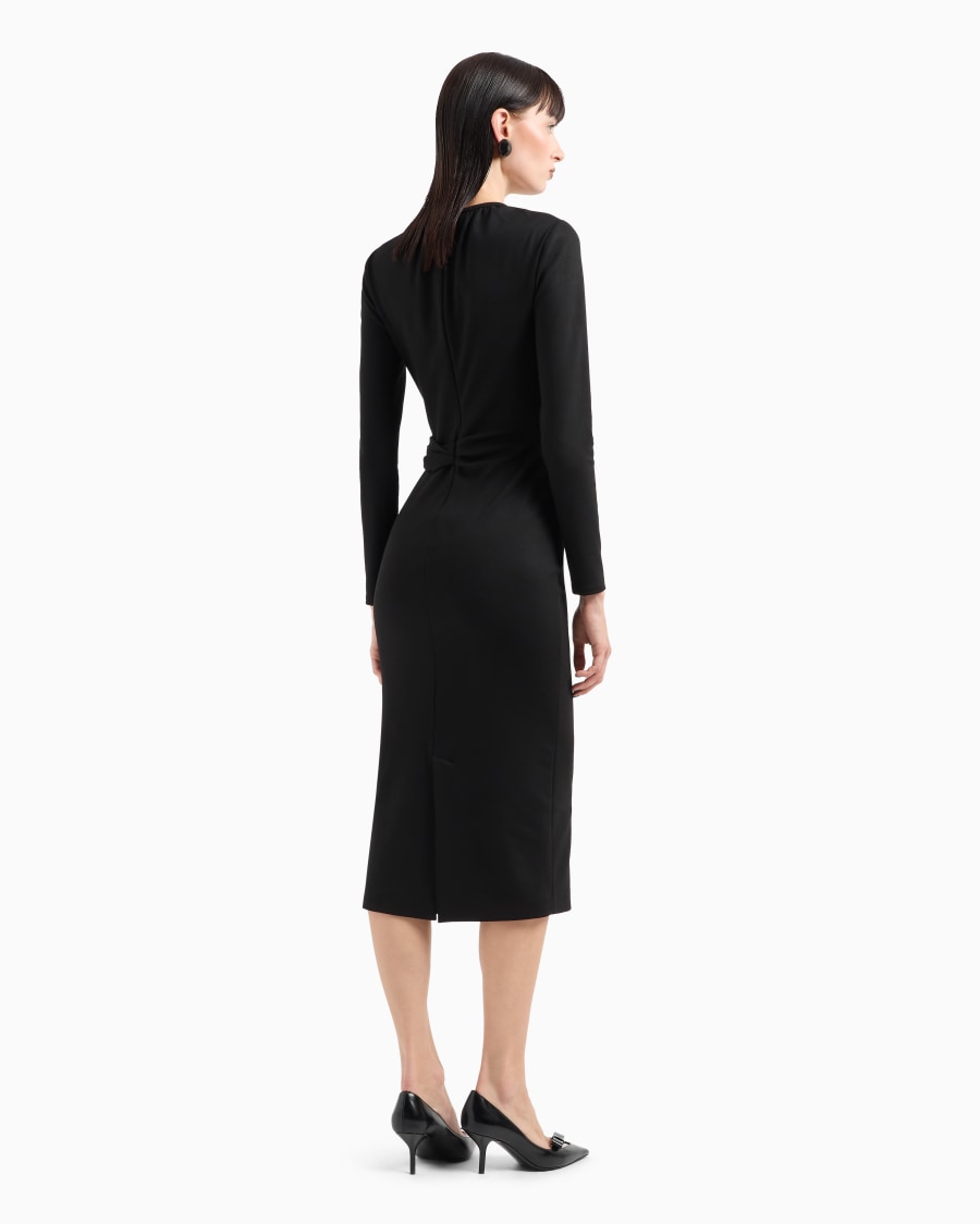 The world of armani VESTITO LONGUETTE IN MISTO VISCOSA ASV Fino Al -60%