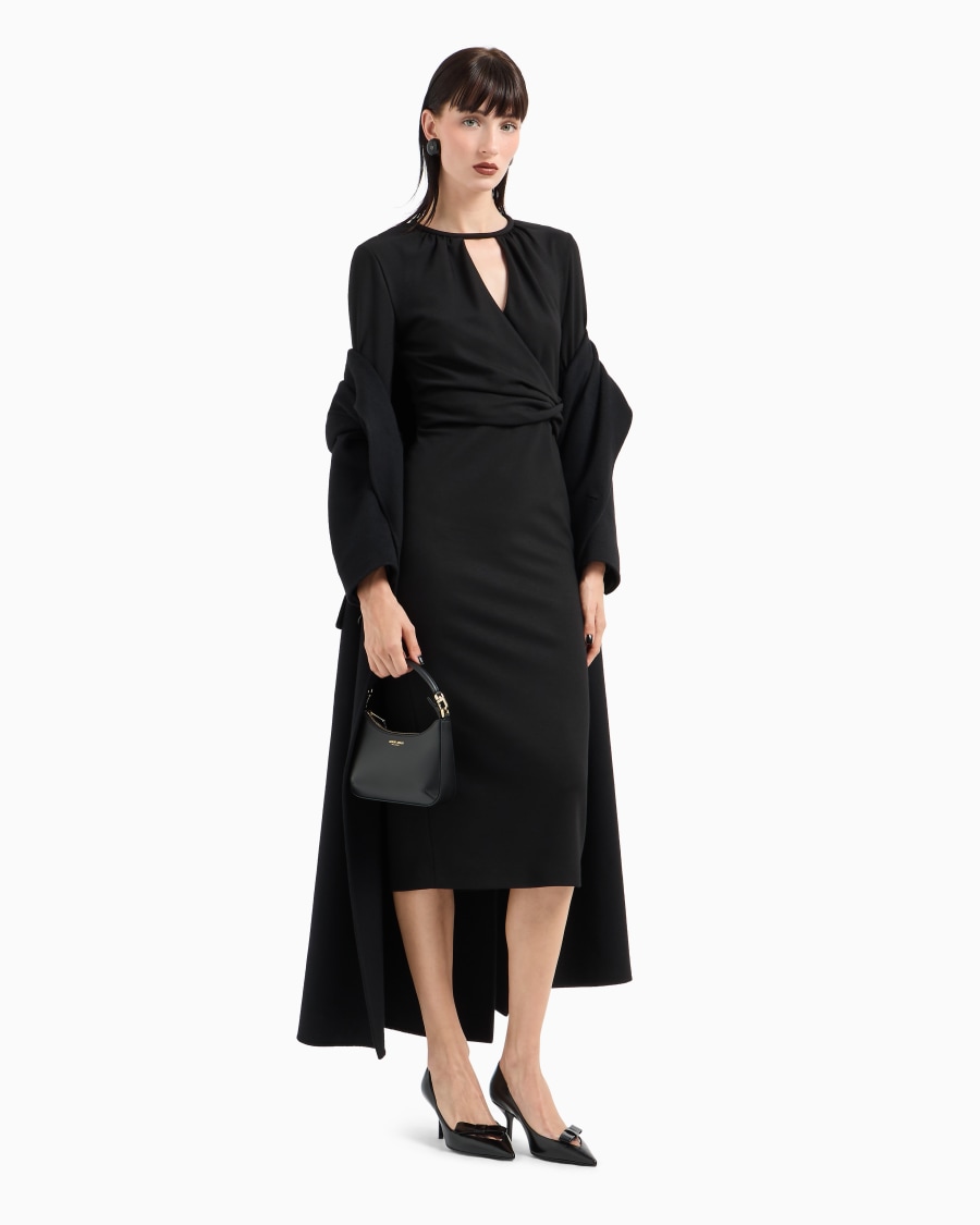 The world of armani VESTITO LONGUETTE IN MISTO VISCOSA ASV Fino Al -60%